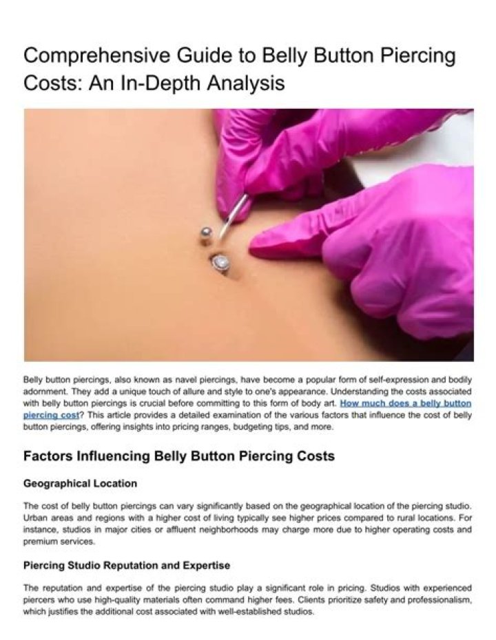 Why Reject Belly Button Piercing: A Comprehensive Guide to Making an Informed Decision